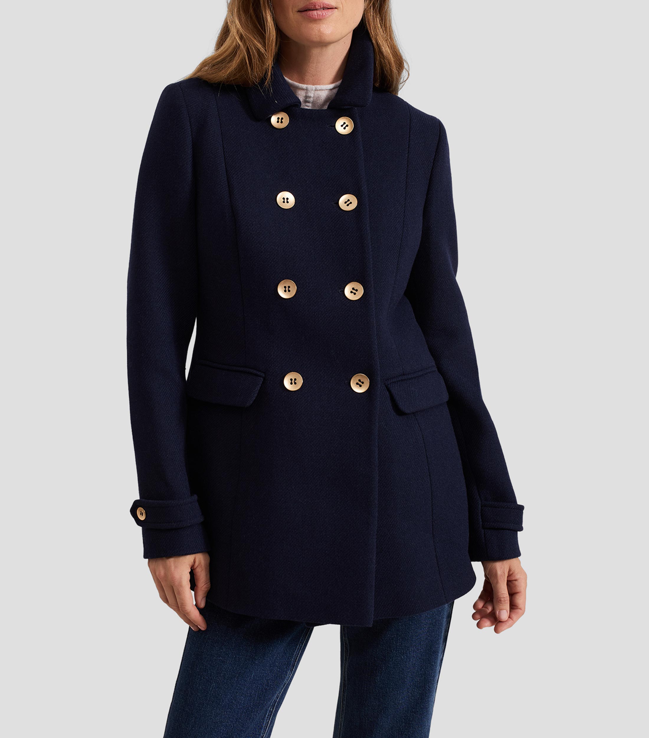 Abrigo Midi con botonadura Mujer